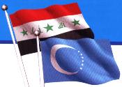 Iraqi and Turkmen flags