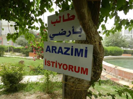 We want our land Arazimi istiyorum