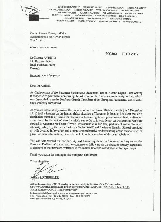 Barbara Lochbiler letter jan 2012